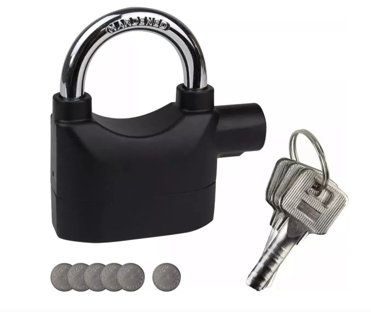 CANDADO CON ALARMA LARGO